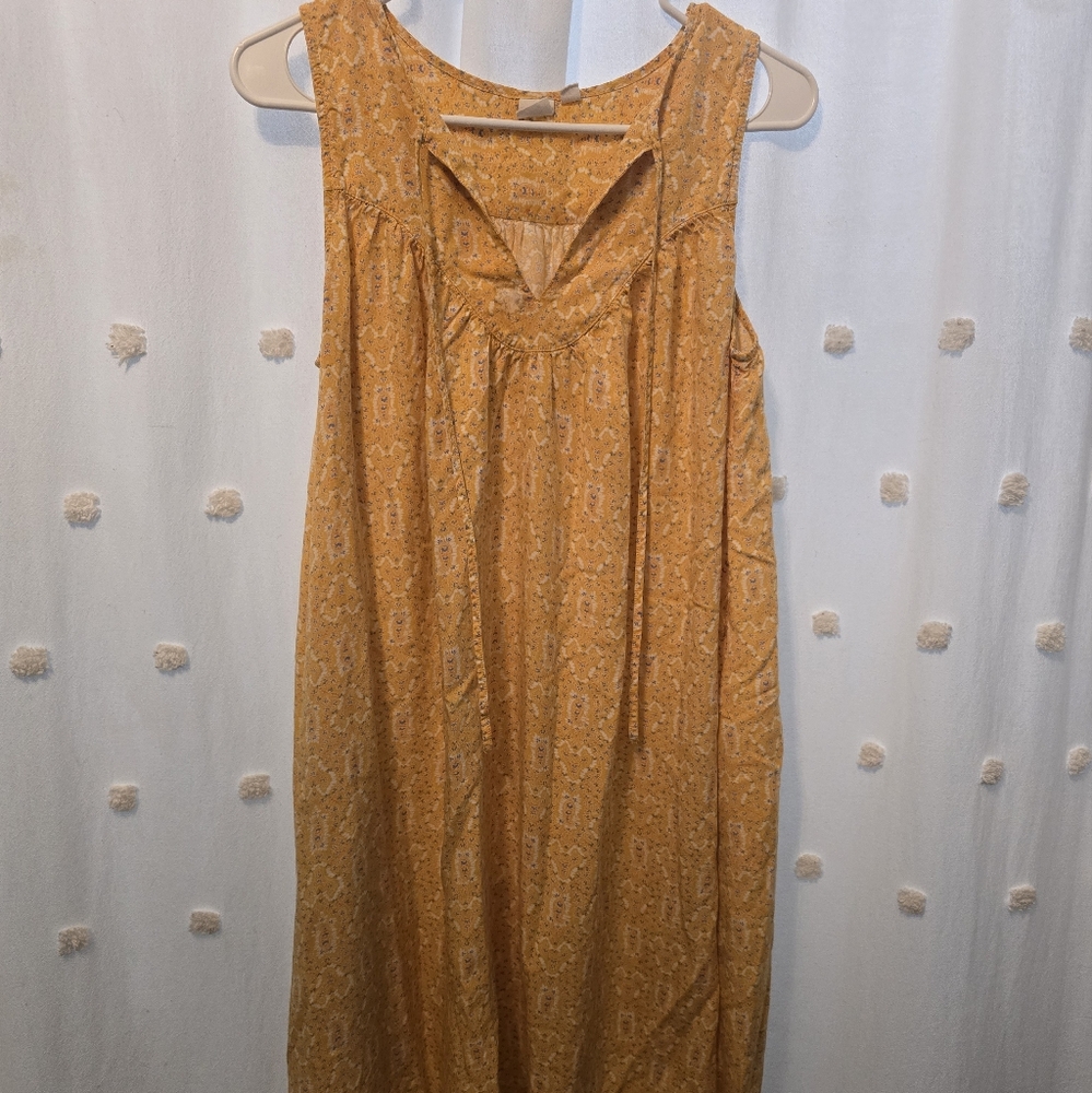 Gap Golden Sun Dress With Pockets Women Size Medium